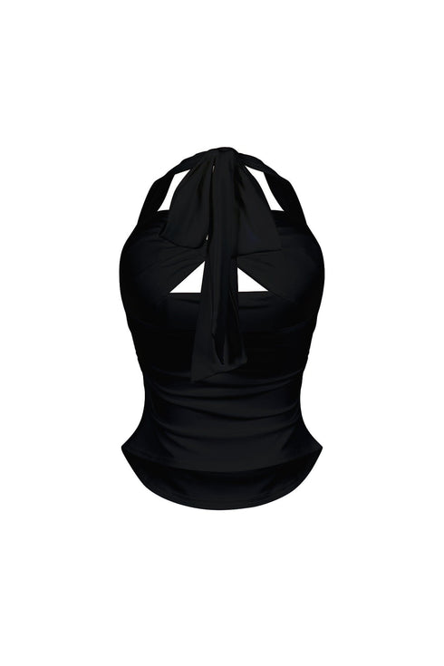 Micah Heart Metal Halter Top